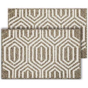 2 Pack Doormats, Entry Way Durable Rubber Backing Absorbent, 32x20